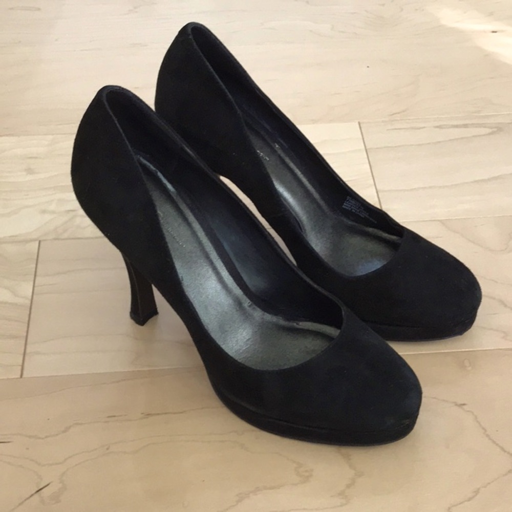 BCBG Black suede leather platform (00007)